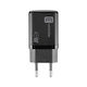 Cellular Line Φορτιστής Χωρίς Καλώδιο GaN με Θύρα USB-A και Θύρα USB-C 45W Power Delivery Μαύρος (ACHUSBGAN2PD45WK)