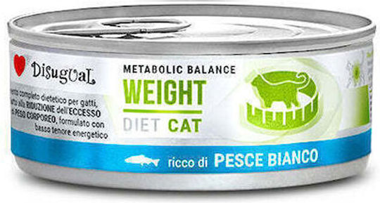 Disugual Metabolic Balance Weight Мокра Храна за Котки в Консерва с Диетична Риба Без Зърнени 85gr