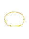 Gold-ID-Armband BA297 14 Karat Goldarmband