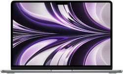 Apple MacBook Air 13.6" (2022) Retina Display (M2-8-core/8GB/512GB SSD) Spațiu gri (Tastatură Engleză Internațională)