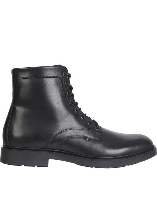 Tommy Hilfiger Men's Military Boots Black
