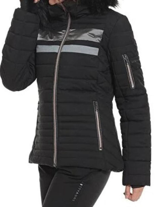 Sun Valley Elinor ELINOR-1265 Γυναικείο Μπουφάν για Σκι & Snowboard Μαύρο
