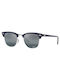 Ray Ban Clubmaster Sonnenbrillen mit Marineblau Rahmen und Blau Polarisiert Spiegel Linse RB3016 1366/G6