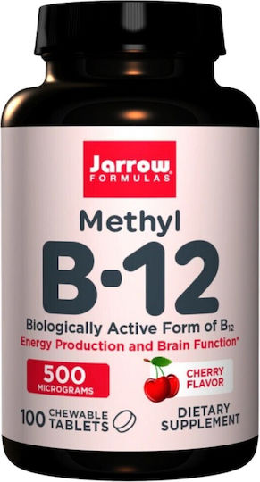 Jarrow Formulas Methyl B-12 Βιταμίνη για την Υγεία του Νευρικού Συστήματος Κεράσι 100 μασώμενες ταμπλέτες