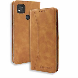 Bodycell Synthetic Leather Book Brown (Redmi 10A)