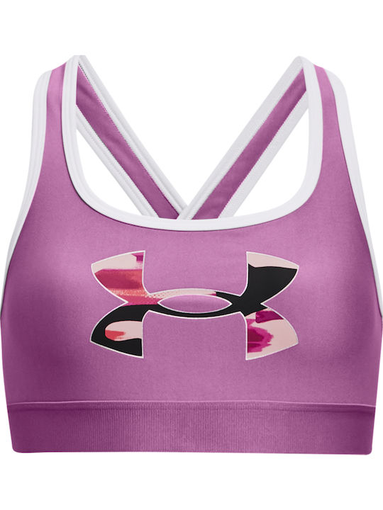 Under Armour Crossback Graphic Kinder-Bustier Lila