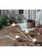 Lalos Deep Forest Candle Holder suitable for Tealights Metal 4 Seats Coffee 67x27x15cm 1pcs