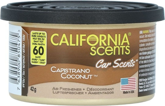 California Scents Car Air Freshener Can Capistrano Coconut