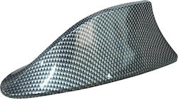 Auto Gs Κεραία Αυτοκινήτου Οροφής Shark σε Μαύρο Carbon Χρώμα