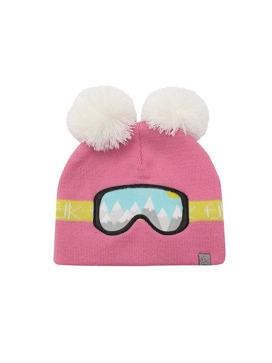 Flapjackkids Kids Beanie Knitted Pink