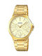 Casio Uhr mit Gold Metallarmband