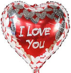 Μπαλόνι Καρδιά I Love You Κόκκινο 45εκ.