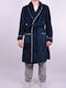 Men's velvet robe Blue