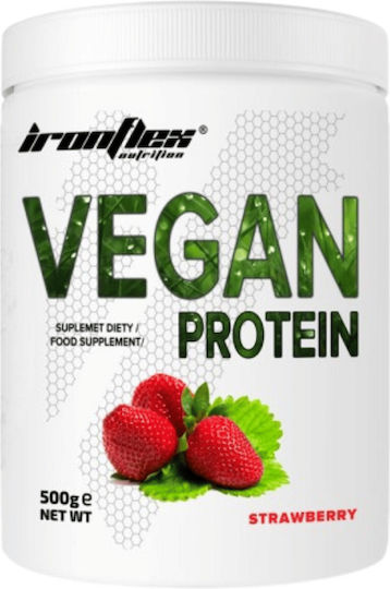 Ironflex Nutrition Vegan Protein Gluten & Lactose Free with Flavor Strawberry 500gr