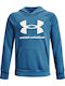 Fleece Kids Sweatshirt with Hood and Pockets Light Blue Rival