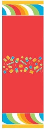 Creative Converting Sugar Buzz Τραπεζομάντηλο για Party Πλαστικό 274x137cm NAKL478238149