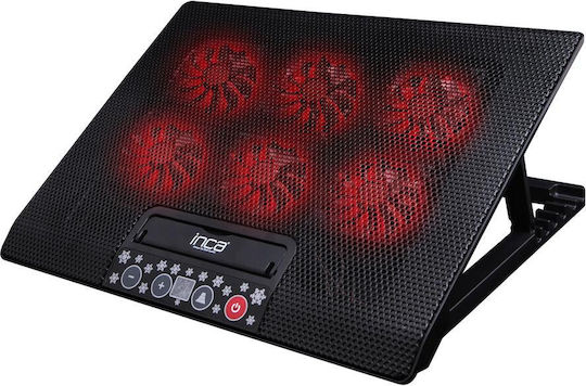 Inca INC-601GMS Cooling Pad for Laptop up to 17" with 6 Fans and Lighting