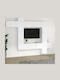 Living Room TV Unit Λευκό L100xW30xH30cm