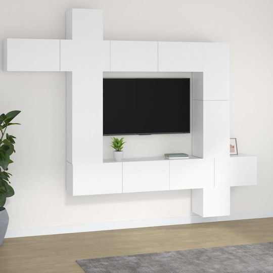 Living Room TV Unit Λευκό L100xW30xH30cm