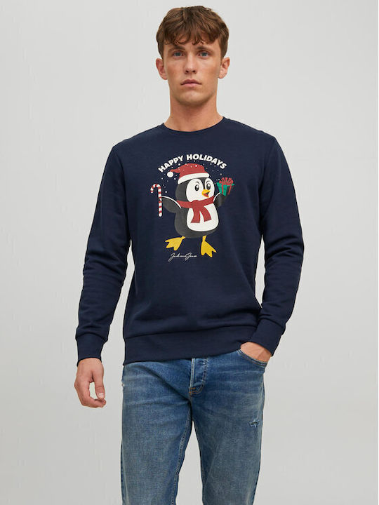 Jack & Jones Herren Sweatshirt Marineblau