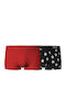 Men's Boxers Black/red with Patterns 2Pack