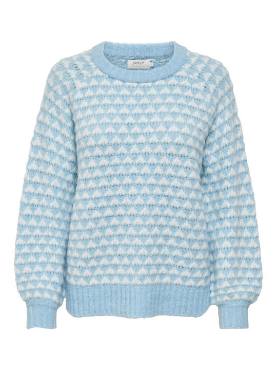 Only Women's Long Sleeve Sweater Airy Blue