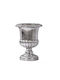 Zaros Διακοσμητικό Βάζο Silber Silver 24.5x24.5x33cm 1Stück