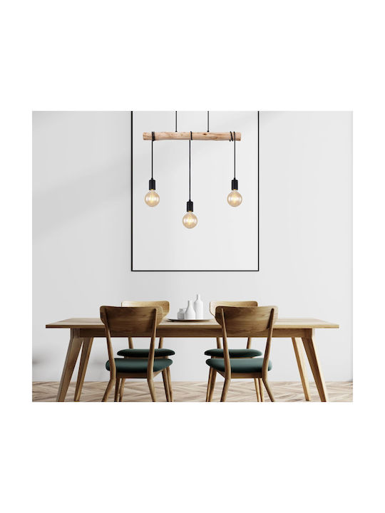 Globo Lighting Gregor Hängelampe Beige Schiene mit Fassung E27 60x5x120cm.