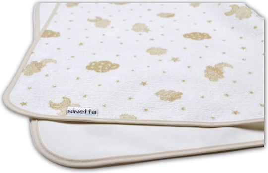 Ninetta Bebe Водоустойчиво Бебешко Кърпа За Преповиване Бежово 35x56см