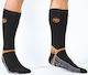MS MS Hiking Medium Long Isothermal Hunting Socks Woolen in Black color