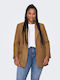 Only Long Women's Blazer Brown