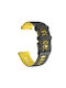 Dual Color Curea Silicon Black/Yellow (Huawei Watch GT2 / GT3 (42mm) / GT3 Pro (43mm))