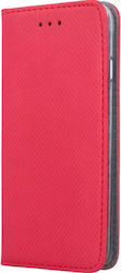 Style Synthetic Leather Book Red (iPhone 14)