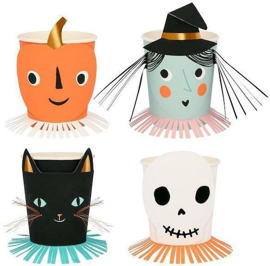 Meri Meri Halloween Pahar pentru Party Halloween 8buc