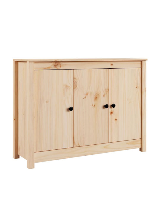 Wooden Buffet Natural L100xW35xH74cm