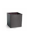 Plastona Natura Cube Flower Pot 36x36cm Charcoal