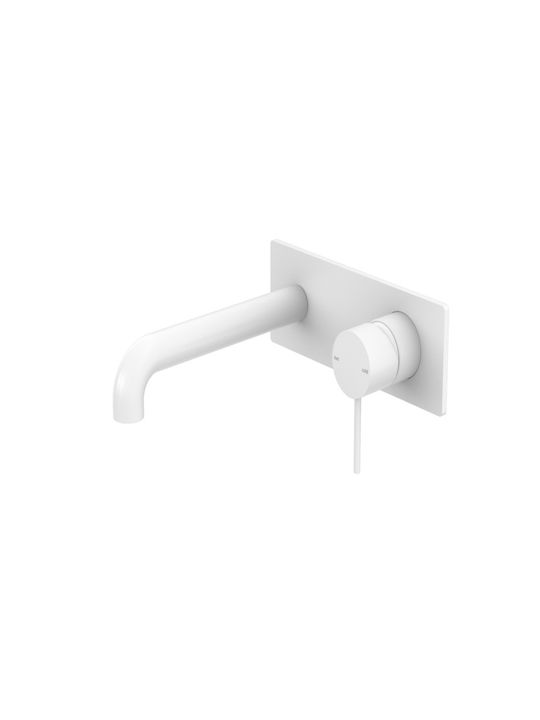 Sparke Musa Built-In Mixer & Spout Set for Bathroom Sink with 1 Exit White