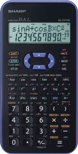 Sharp Calculator Științifică 10 Cifre în Culoarea Albastru 1buc