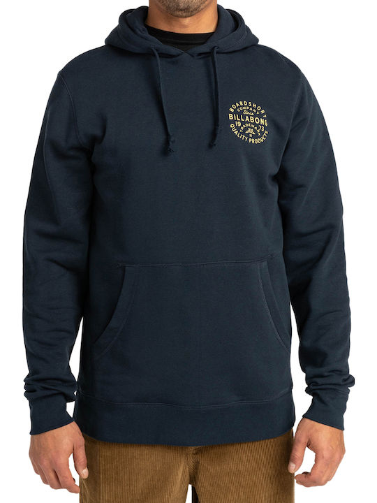 Union Φούτερ με Κουκούλα Navy Μπλε