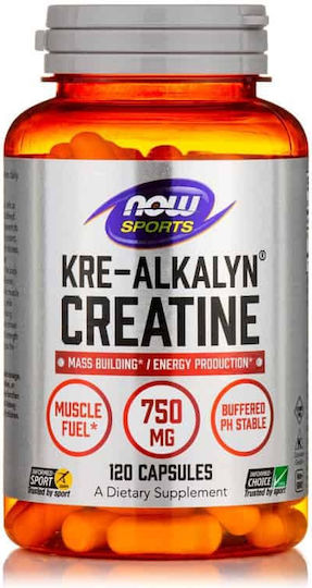 Now Foods Sports Kre-Alkalyn Creatine 750мг 240 капсули