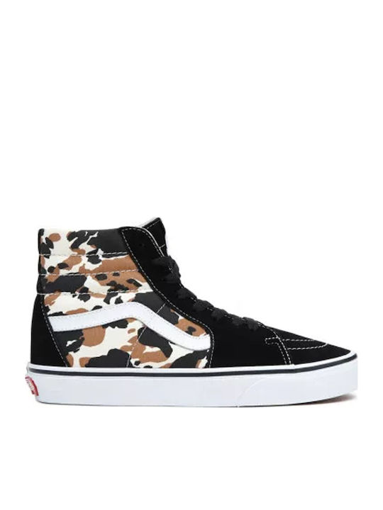 Vans Sk8-Hi Cow Misc Γυναικεία Μποτάκια Μαύρα