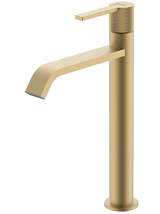 Interflex Hermes Mixing Tall Sink Faucet Gold