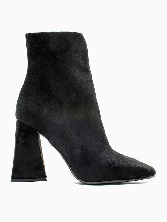 Sante Suede Γυναικεία Μποτάκια Αστραγάλου με Ψη...