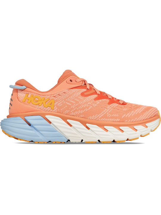 Hoka Gaviota 4 Γυναικεία Αθλητικά Παπούτσια Running Πορτοκαλί