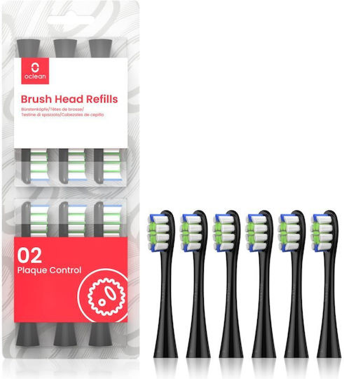 OClean Brush Head Ανταλλακτικές Κεφαλές για Ηλεκτρική Οδοντόβουρτσα 6τμχ
