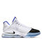 Nike Lebron 19 Scăzut Pantofi de baschet Alb / Albastru Mijlociu / Roșu Sirenă / Negru