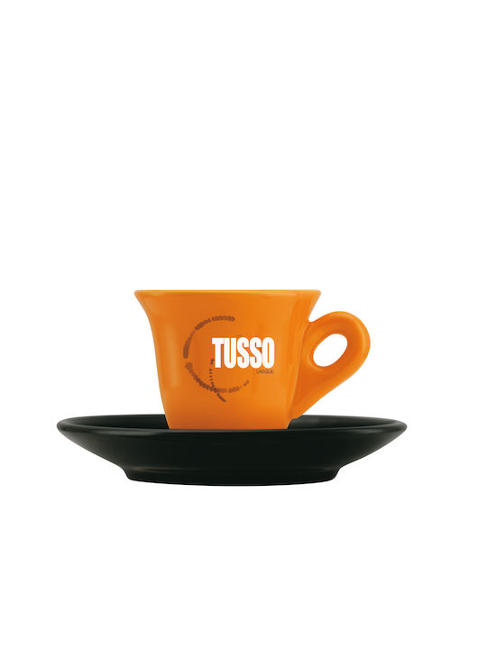 Ceramic Espresso Cup Set 50ml Orange