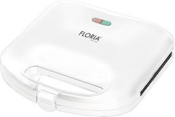 Zilan Sandwich Maker pentru for 2 Sandwiches Sandvișuri 750W Albă