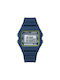 Tekday Digital Watch Chronograph Battery with Blue Rubber Strap