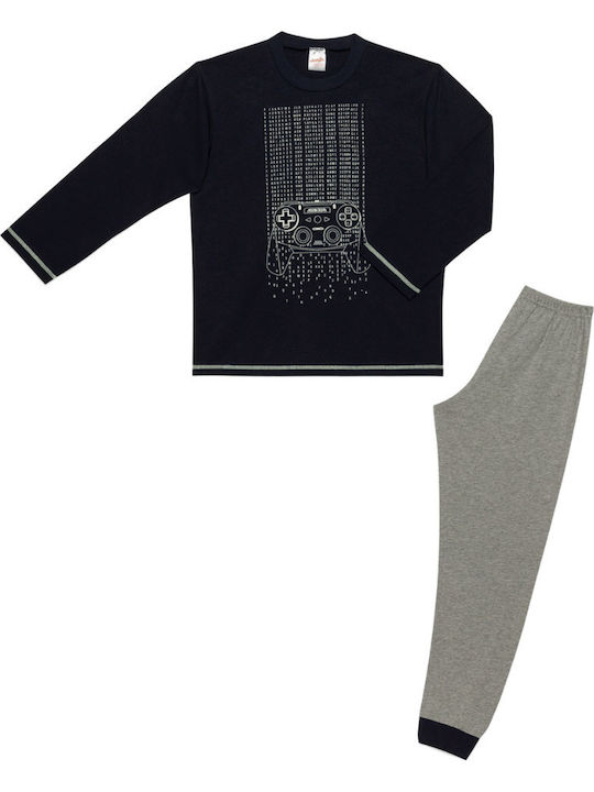 Minerva Pijama pentru copii De iarnă Albastru m...
